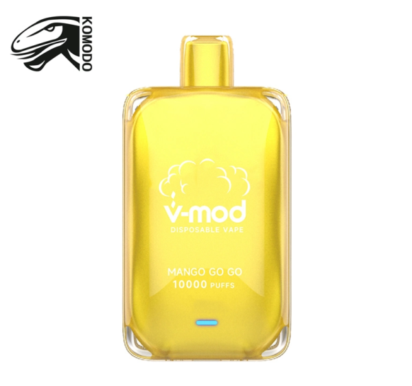 Komodo V-Mod 10000 Puffs Disposable Vape Mango Go Go Flavour Powerful Battery Mesh Coil E Cigarette
